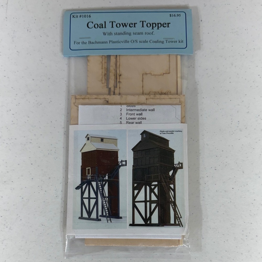 Mount Blue Model Co Coal Tower Topper O/S Scale Wood Kit 1016 for Plasticville